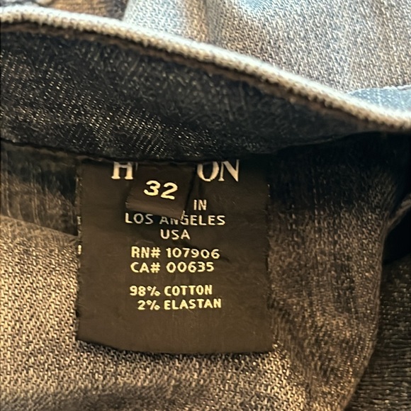 HUDSON Byron Five Pocket Straight Button Fly Jeans - Picture 9 of 13